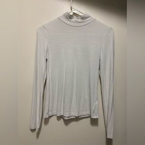 White Long Sleeve Turtleneck